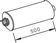 Средний глушитель выхлопных газов DINEX 36312