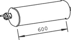 Средний глушитель выхлопных газов DINEX 36313