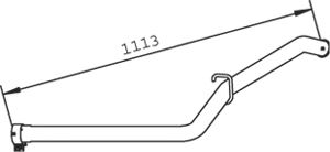Труба выхлопного газа DINEX 36616