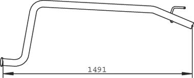 Труба выхлопного газа DINEX 73200