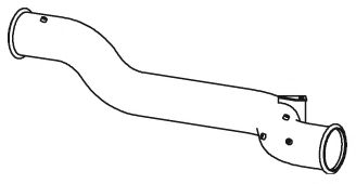 Труба выхлопного газа DINEX 21511