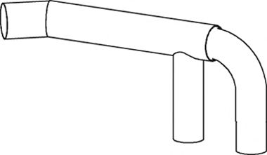 Труба выхлопного газа DINEX 55103
