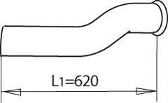 Труба выхлопного газа DINEX 81226