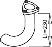 Труба выхлопного газа DINEX 50155