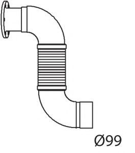 Труба выхлопного газа DINEX 47213