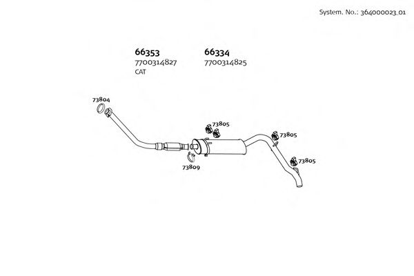 Система выпуска ОГ DINEX 364000023_01