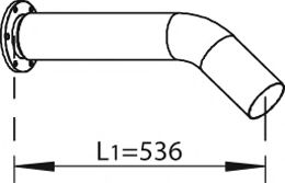 Труба выхлопного газа DINEX 44284