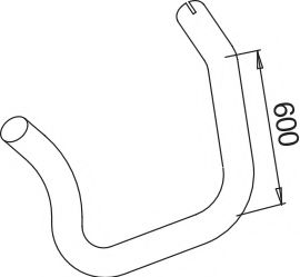 Труба выхлопного газа DINEX 52732