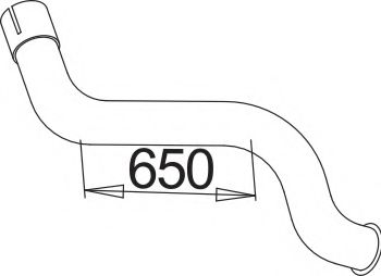 Труба выхлопного газа ZARA 9367