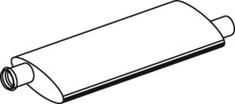 Средний / конечный глушитель ОГ DINEX 21342