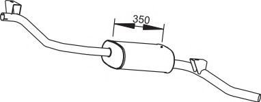 Средний / конечный глушитель ОГ ZARA 10092