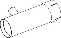 Труба выхлопного газа DINEX 64710