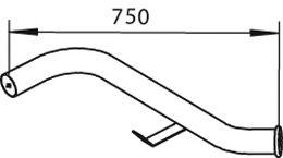 Труба выхлопного газа ZARA 543