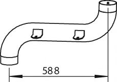 Труба выхлопного газа DINEX 29179