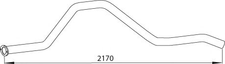 Труба выхлопного газа DINEX 39703