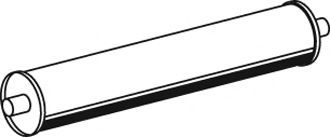 Средний / конечный глушитель ОГ DINEX 40317