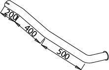 Труба выхлопного газа IMASAF 4336
