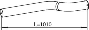 Труба выхлопного газа DINEX 81240