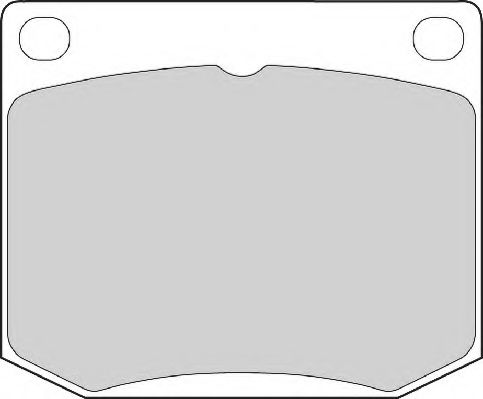 Комплект тормозных колодок, дисковый тормоз NECTO FD4027A