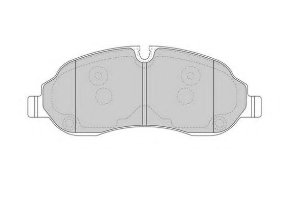 Комплект тормозных колодок, дисковый тормоз NECTO FD7624V