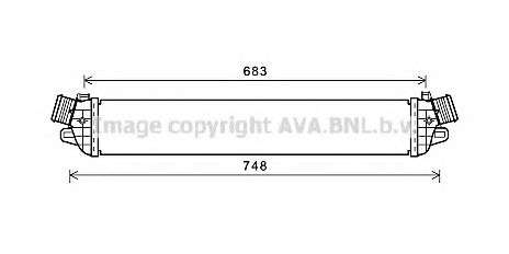 Интеркулер AVA QUALITY COOLING AL4129