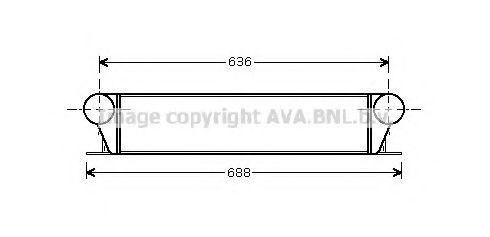 Интеркулер AVA QUALITY COOLING BW4253