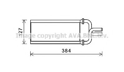 Теплообменник, отопление салона AVA QUALITY COOLING HDA6292