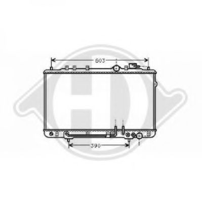 Радиатор, охлаждение двигателя DIEDERICHS 8112113