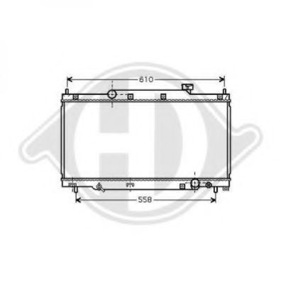 Радиатор, охлаждение двигателя DIEDERICHS 8520820
