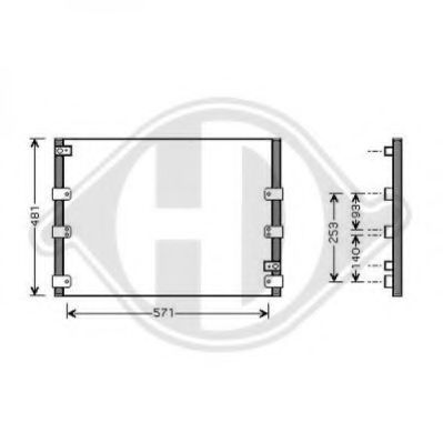 Конденсатор, кондиционер DIEDERICHS 8667280