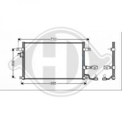 Конденсатор, кондиционер DIEDERICHS 8691200