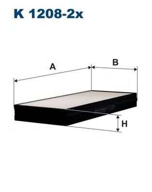 Фильтр, воздух во внутренном пространстве FILTRON K1208-2x