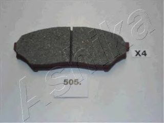 Комплект тормозных колодок, дисковый тормоз ASHIKA 50-05-505