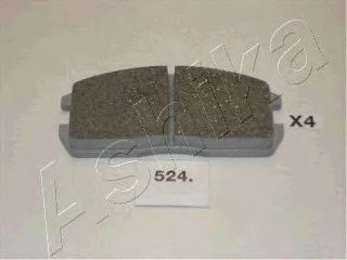 Комплект тормозных колодок, дисковый тормоз ASHIKA 50-05-524