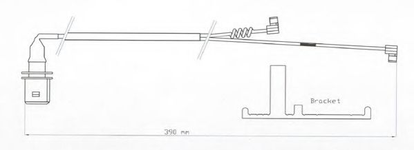 Сигнализатор, износ тормозных колодок MERITOR MCK1369
