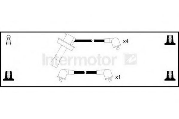 Комплект проводов зажигания STANDARD 76223