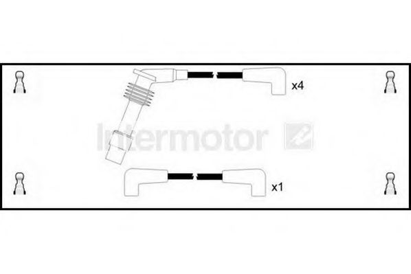 Комплект проводов зажигания STANDARD 76333