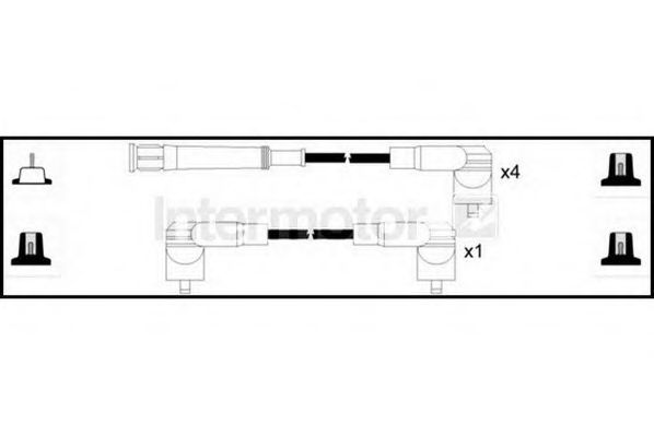 Комплект проводов зажигания STANDARD 73220