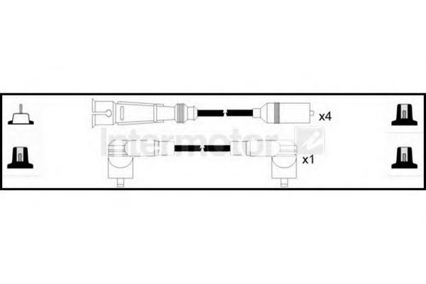 Комплект проводов зажигания STANDARD 73830