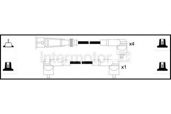 Комплект проводов зажигания STANDARD 73122