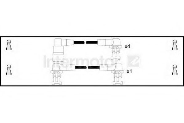 Комплект проводов зажигания STANDARD 73163