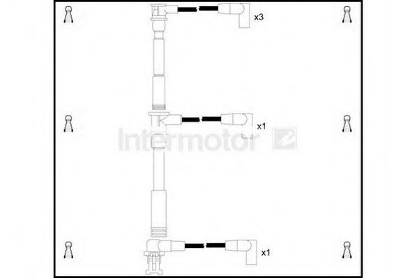 Комплект проводов зажигания STANDARD 73763