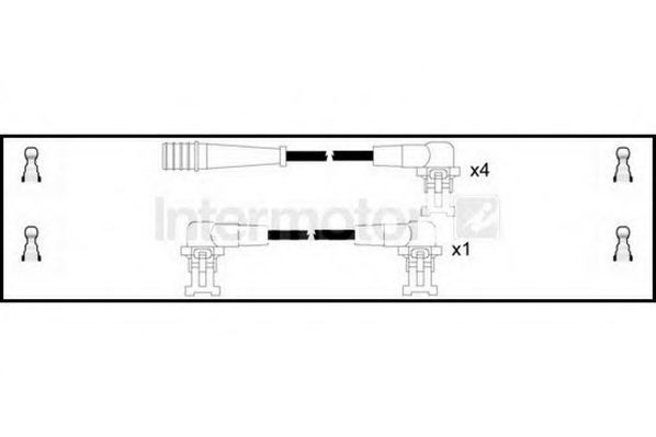 Комплект проводов зажигания STANDARD 76031