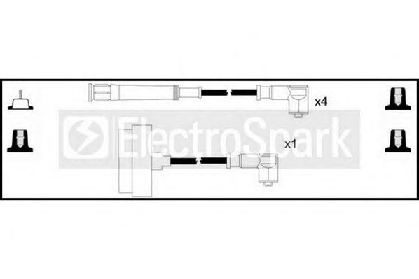 Комплект проводов зажигания STANDARD OEK499