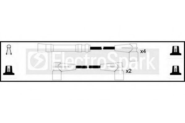 Комплект проводов зажигания STANDARD OEK1073