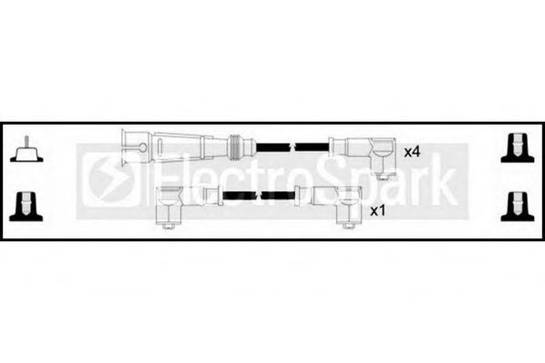 Комплект проводов зажигания STANDARD OEK161
