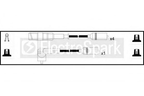 Комплект проводов зажигания STANDARD OEK558