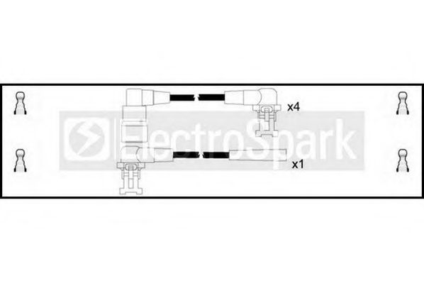 Комплект проводов зажигания STANDARD OEK980