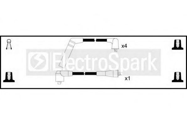Комплект проводов зажигания STANDARD OEK295