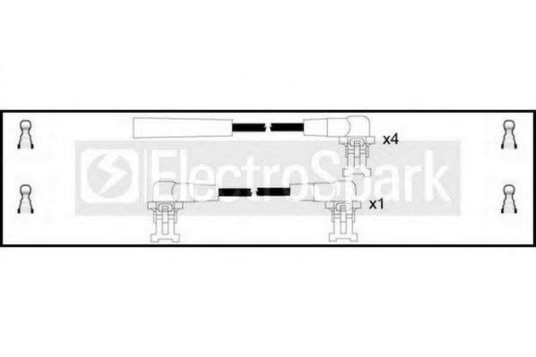 Комплект проводов зажигания STANDARD OEK914